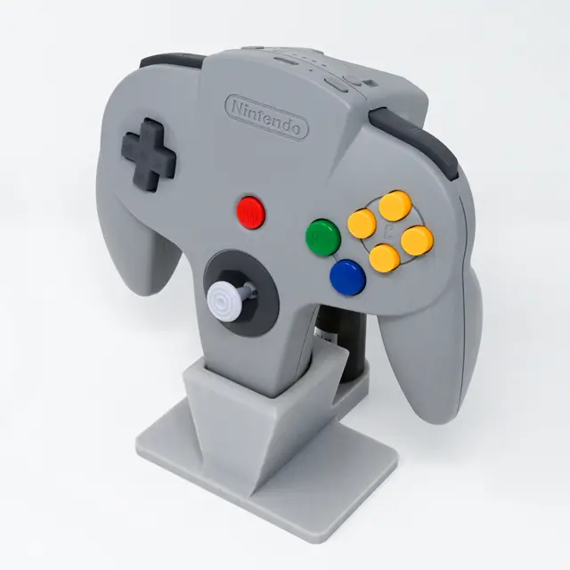 Nintendo 64 (N64) Switch Online and RetroTime Bluetooth Adapter Controller Stand — modelo 3D