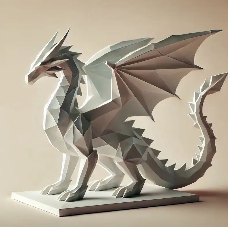 Low poly Dragon — modelo 3D