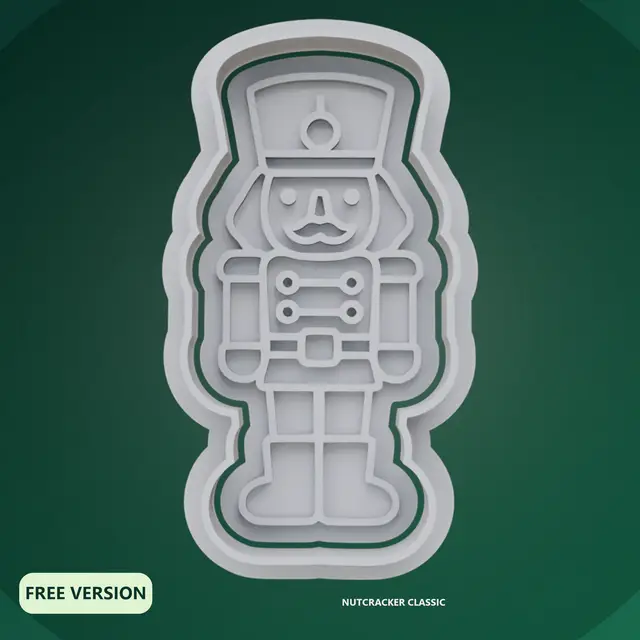 Nutcrackers Cookie Cutter STL – 3D Print Biscuit Mold — modelo 3D