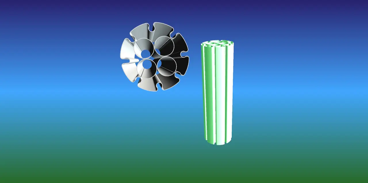 eLkoid quatro-octa — modelo 3D