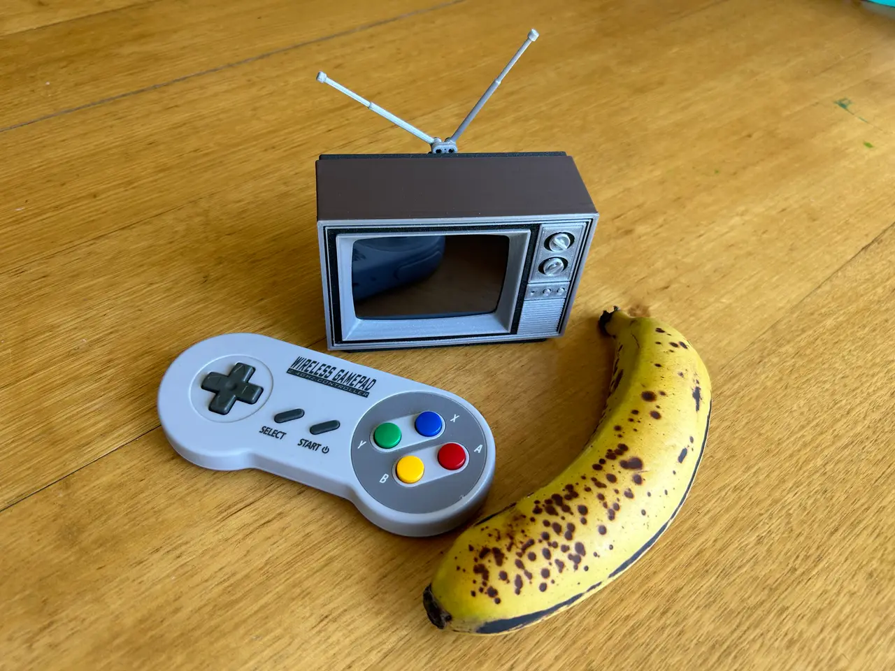 Retro TV Raspberry Pi Case V2 — modelo 3D