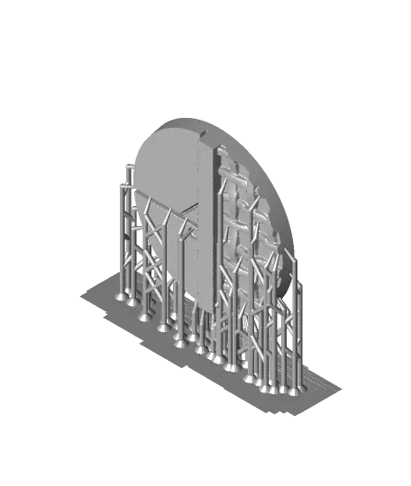 Decorative bases "Spaceship" Set — modelo 3D