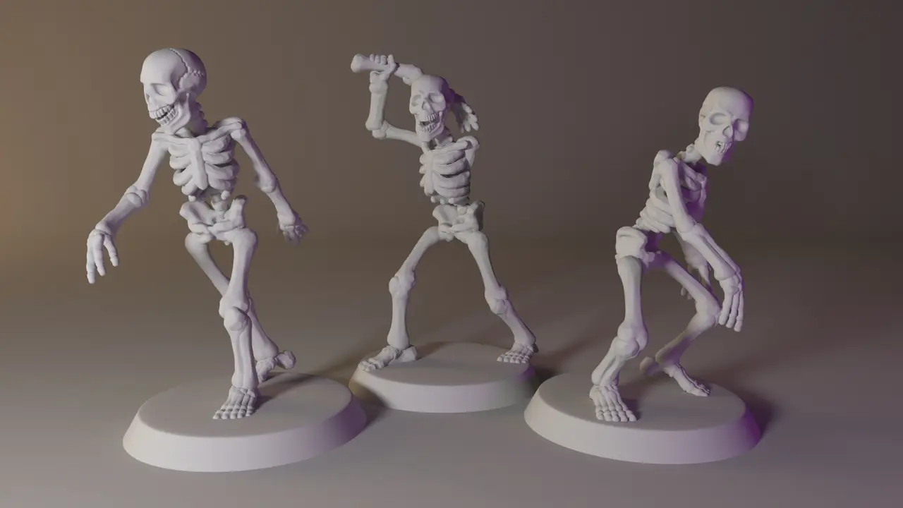 Skeleton Set !SUPPORTED! !FREE! — modelo 3D