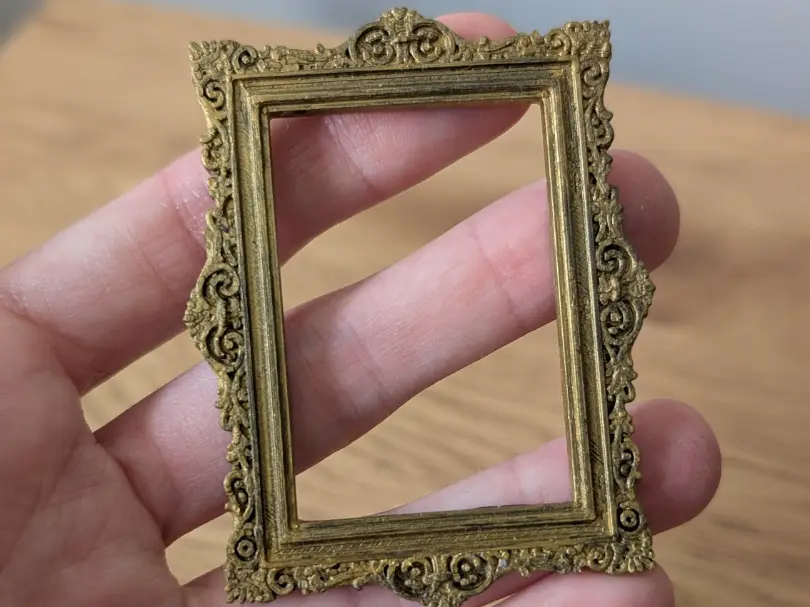 Miniature Baroque Frame — modelo 3D