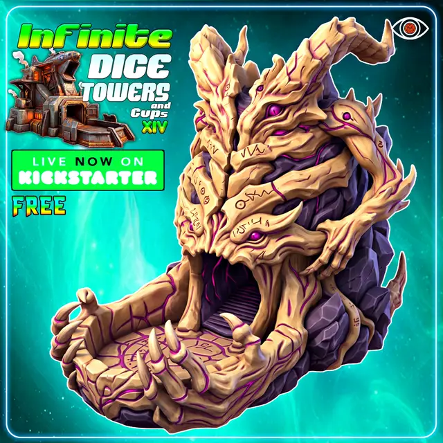 FREE - Nightmare Fiend - Infinite Dice Towers Vol.14 — modelo 3D