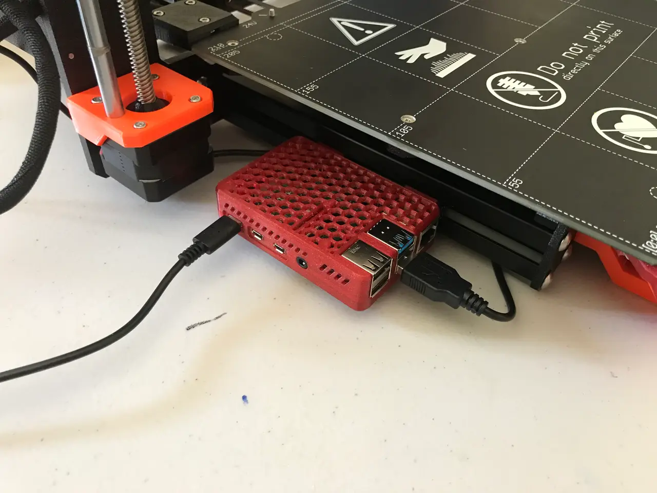 Prusa i3 MK3s Raspberry Pi4B case profile mount for octopi — modelo 3D