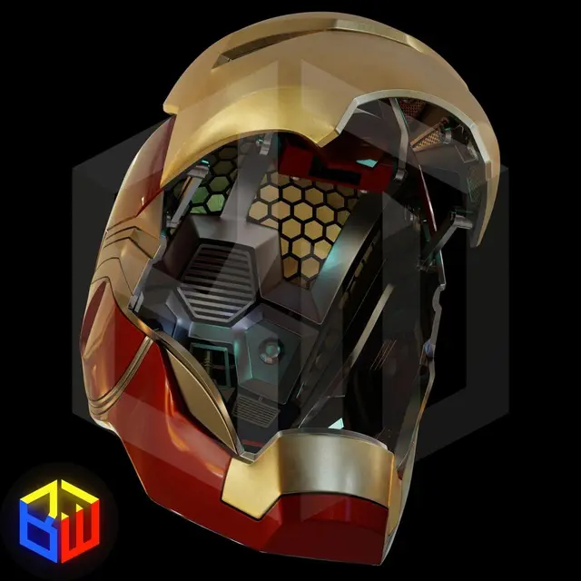Mark 85 Helmet with Detailing and Motorization — modelo 3D
