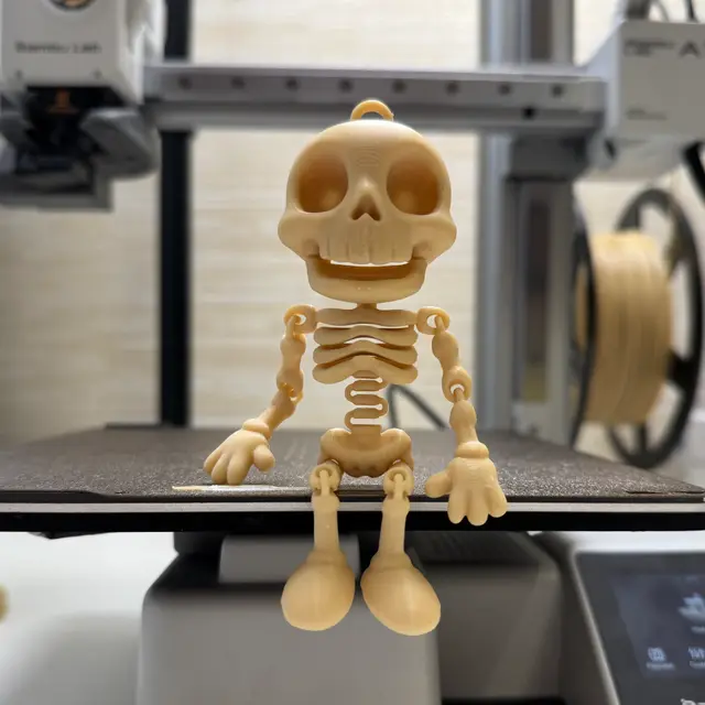 Jolly Skeleton – Articulated, Bouncy, Flexi, Rattly, 3D Printable Fun Buddy — modelo 3D