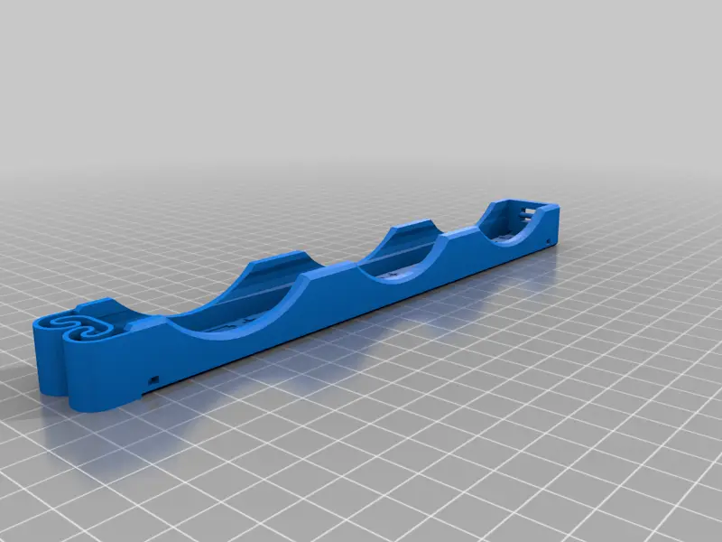 Flexing battery holders with 2- and 3-cell compartments — modelo 3D