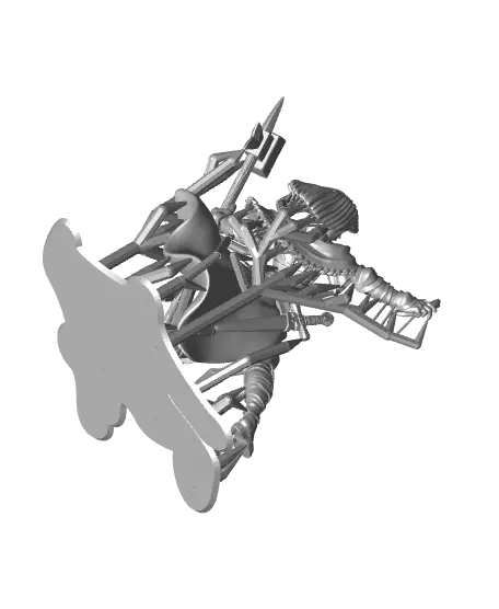 Human Female Cleric - With Free Dragon - 5e DnD Inspired for RPG and Wargamers — modelo 3D