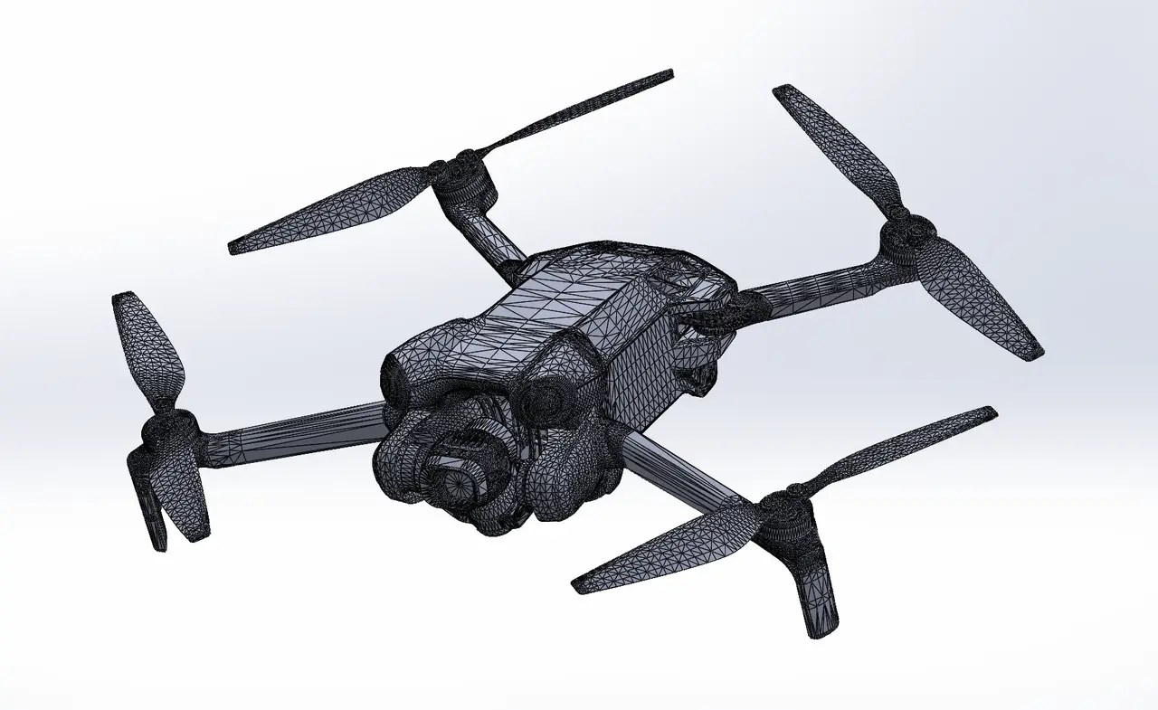DJI MINI 4 PRO DRONE — modelo 3D