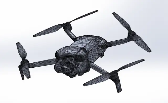 DJI MINI 4 PRO DRONE — modelo 3D