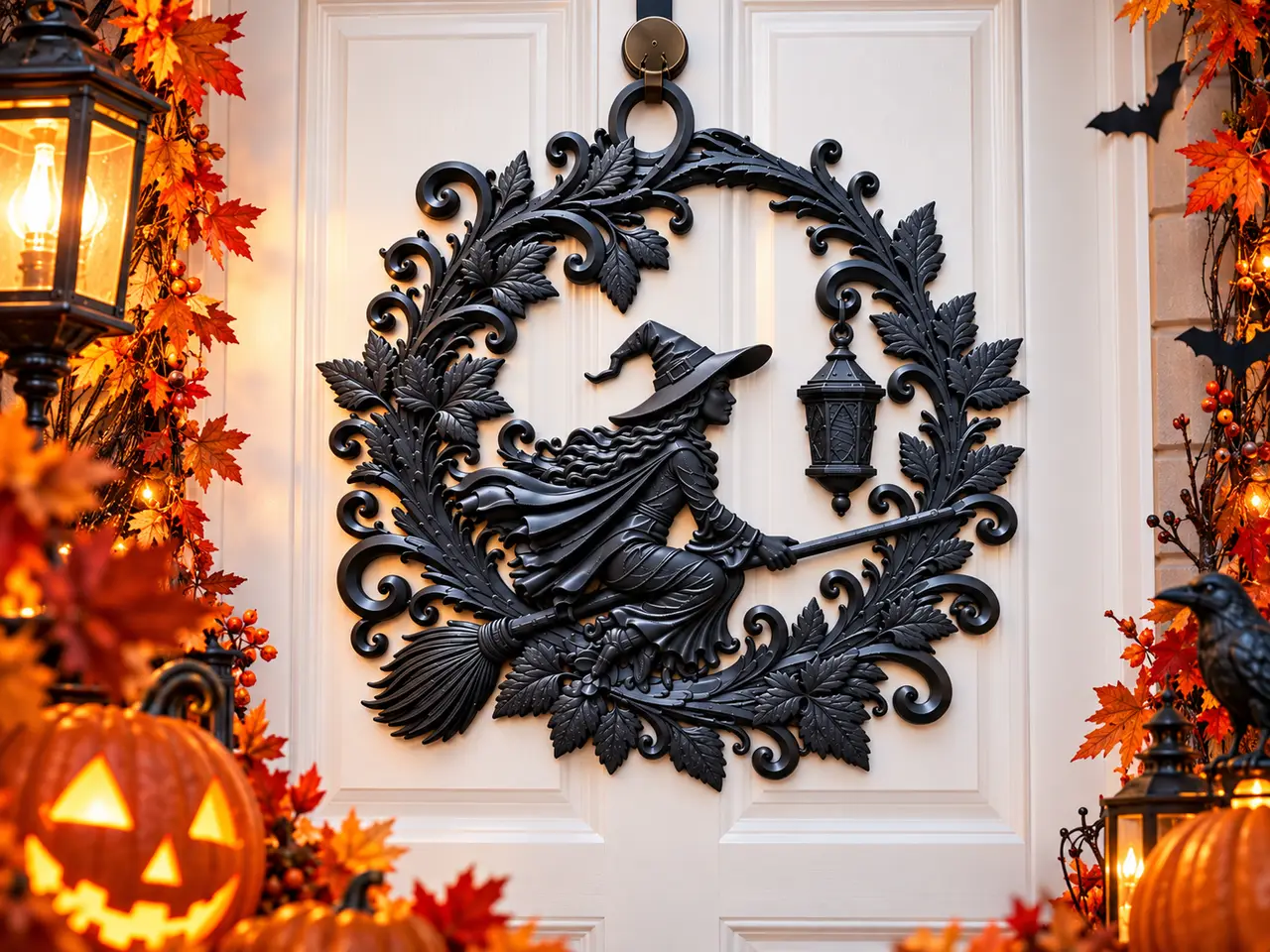 Halloween Witch Wreath – Door Decoration — modelo 3D