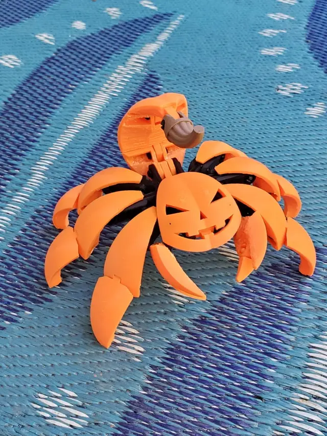Halloween Scorpion Pumpkin — modelo 3D
