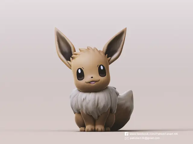Eevee(Pokemon) — modelo 3D
