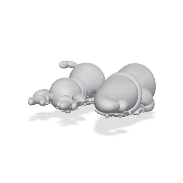 Christmas Reindeer and Gnome Figurine Set — modelo 3D