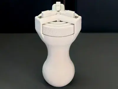 Print-in-Place 3-Jaw Chuck for Painting Miniatures — modelo 3D