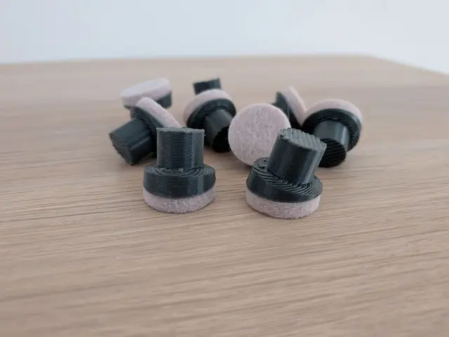 Chair Leg 15 degrees 13mm — modelo 3D