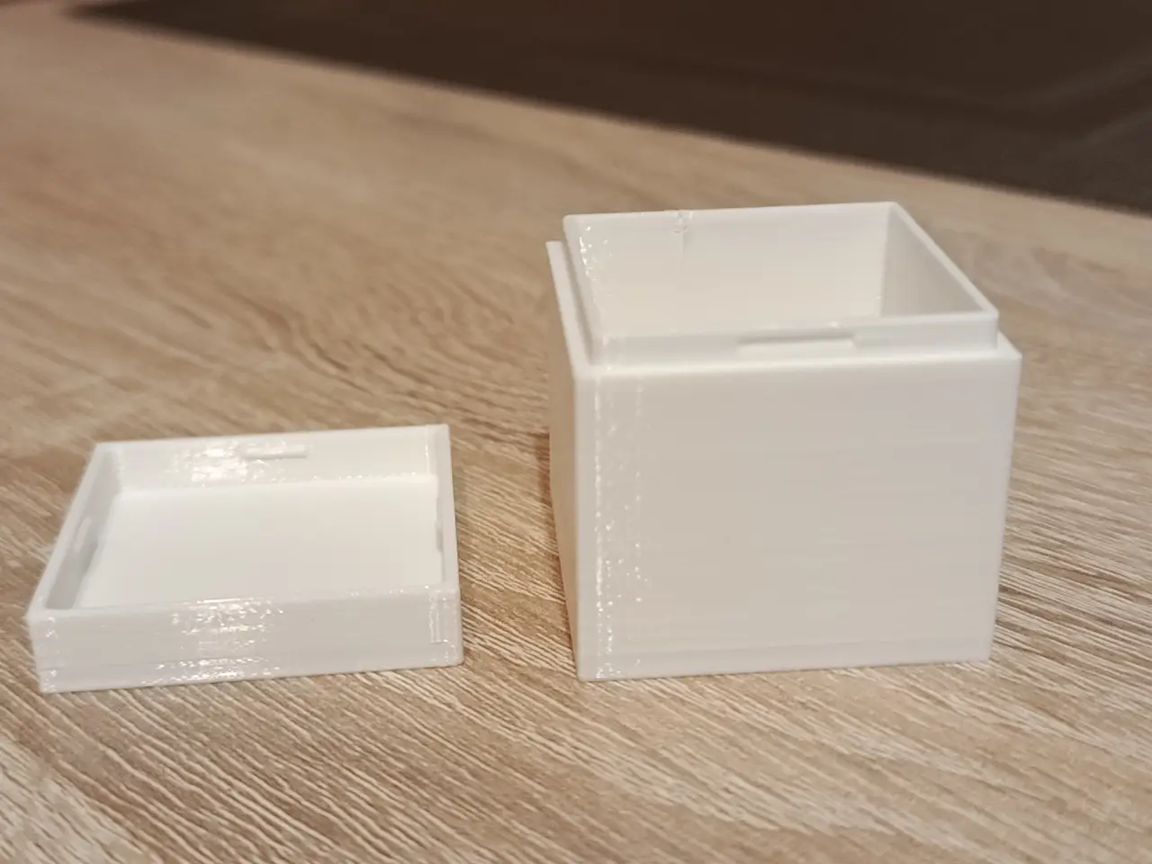 Simple snap-fit lid box 3cm x 3cm x 3cm — modelo 3D