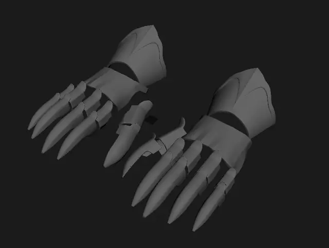 Medieval Gauntlets — modelo 3D