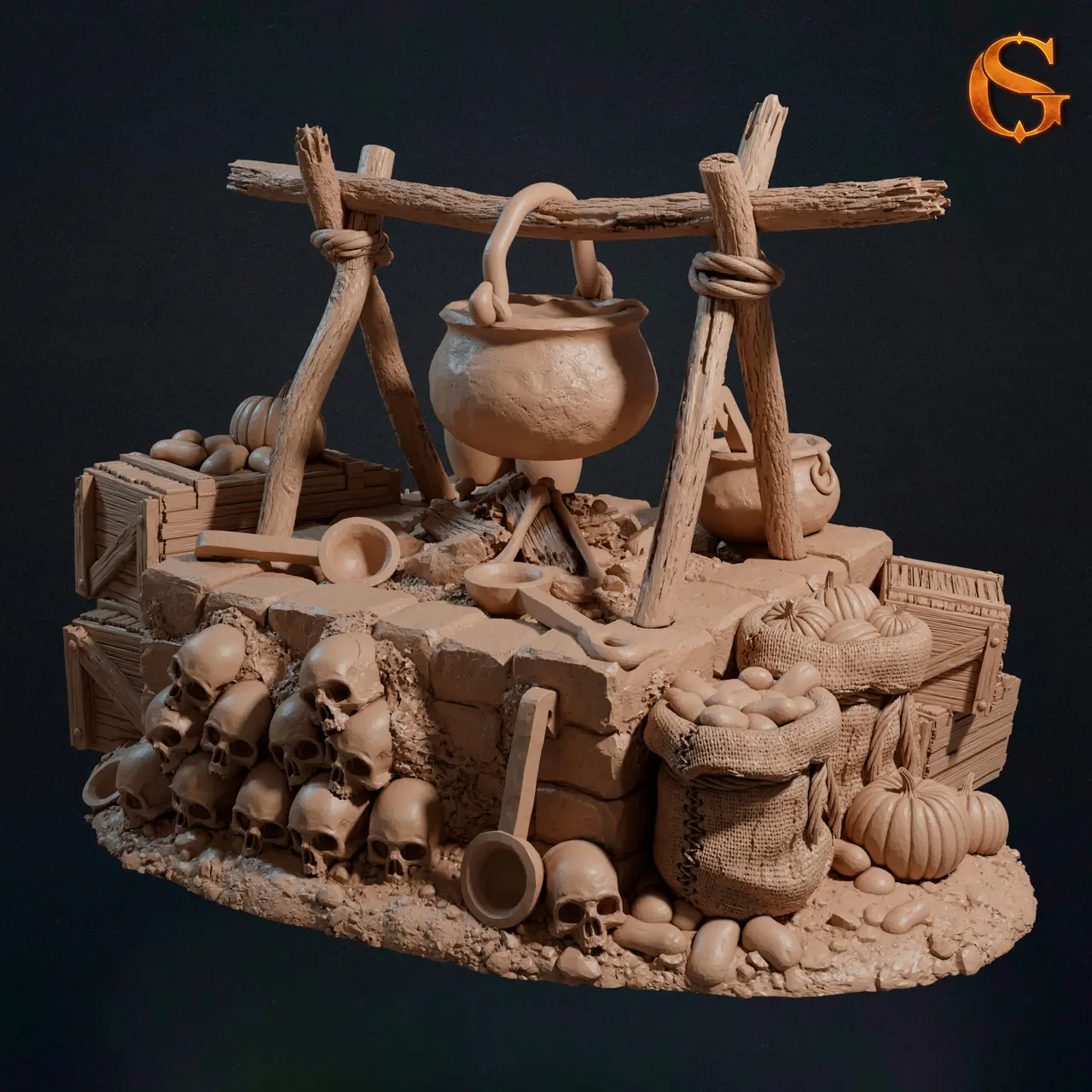 Terrain Quick Mess | Pre-Supported — modelo 3D