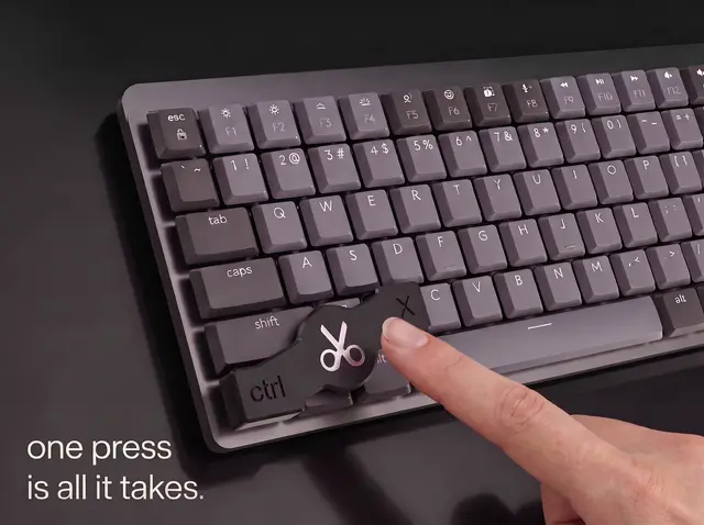 Keyboard Shortcut Caps / Physical Macro Overlays for Logitech MX Mechanical — modelo 3D
