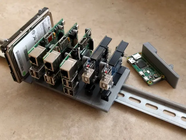 DIN Mounts: Pi, Arduino and disks — modelo 3D