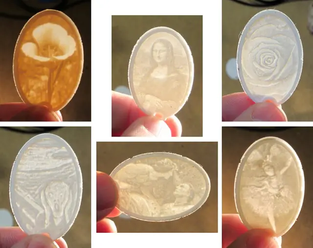 Key Chain Lithophane Classic Art Collection — modelo 3D