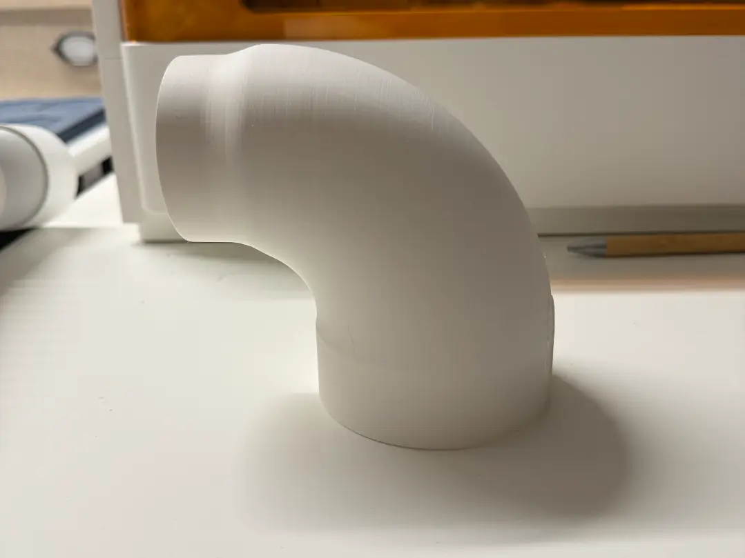 xTool M2 to Desktop Air Purifier– 90° Adapter — modelo 3D