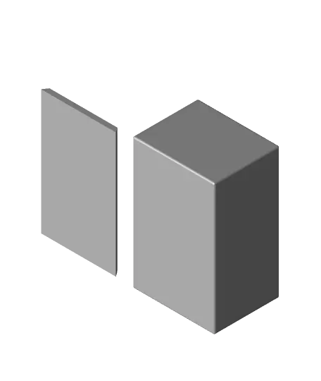 Sliding Dovetail Lock Box with Key — modelo 3D
