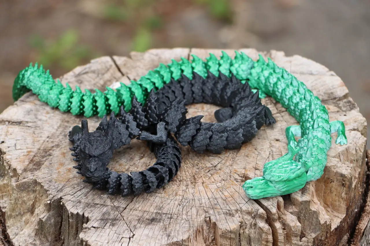 Articulated Lava Dragon — modelo 3D