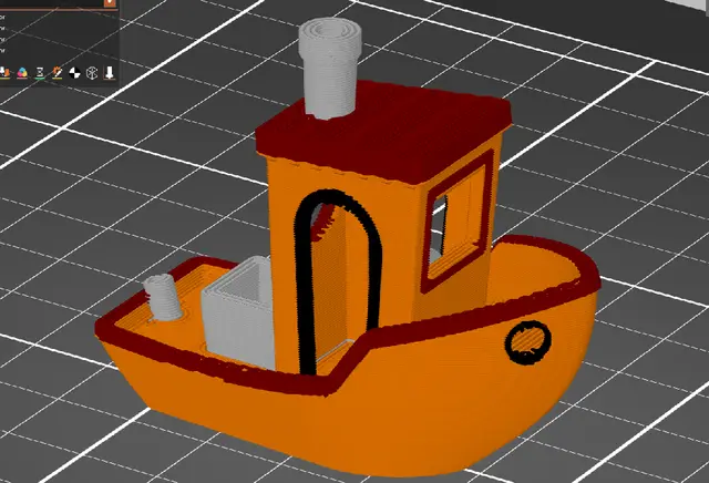 4 color benchy (indx) (mmu) (colormix) — modelo 3D
