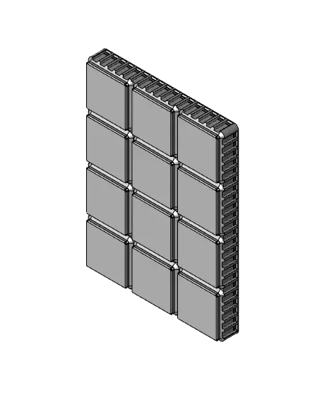 Double Lip Corrugated Gridfinity Light Bins — modelo 3D