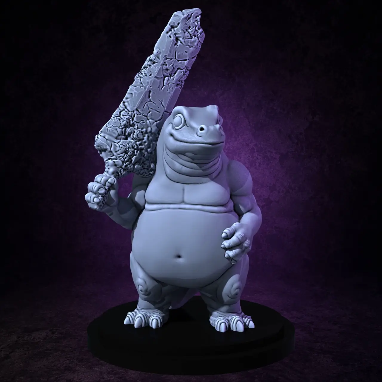 Lizardfolk Barbarian (supportless) — modelo 3D