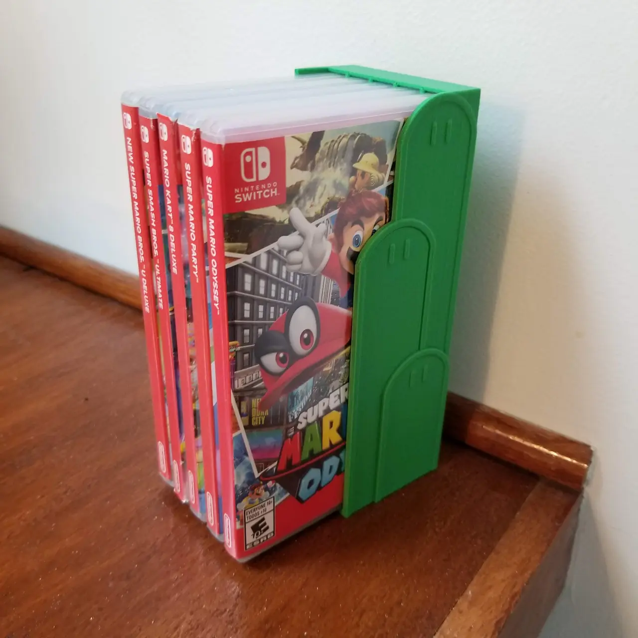 Super Mario Style Nintendo Switch Cartridge Shelf — modelo 3D