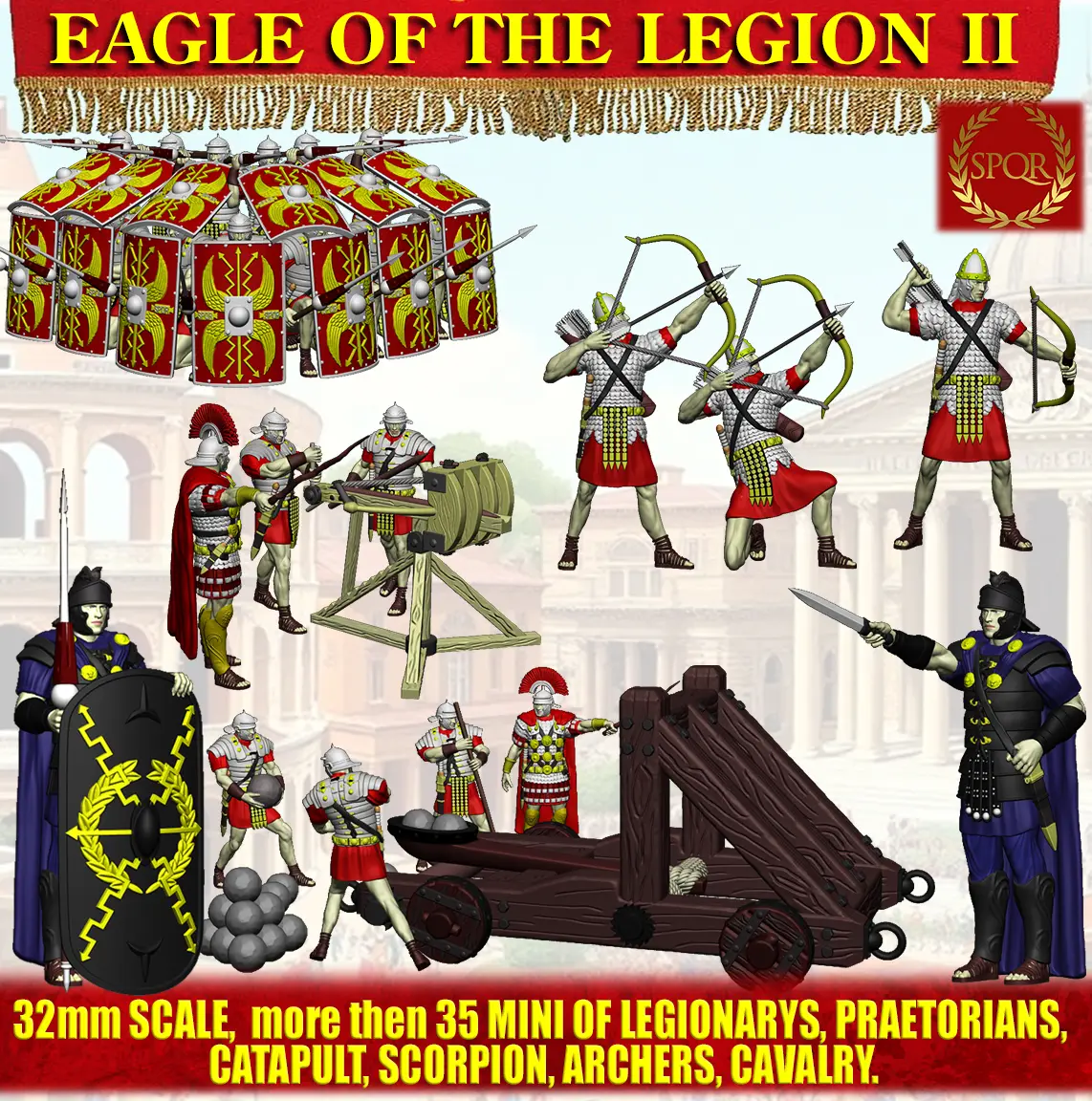 Free test 3D model of a legionnaire for campaign kickstarter — modelo 3D