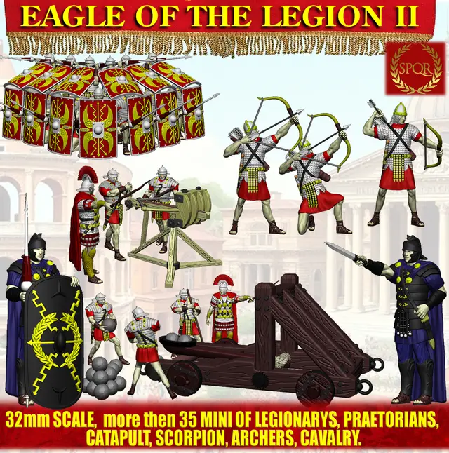 Free test 3D model of a legionnaire for campaign kickstarter — modelo 3D