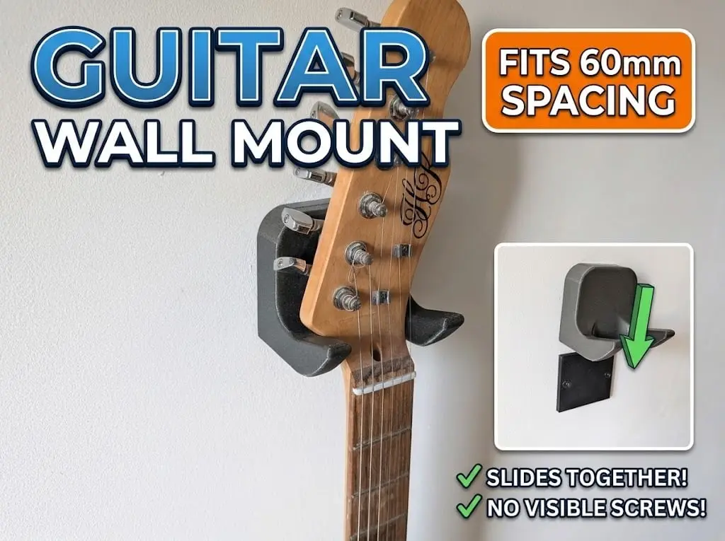 Guitar Wall Mount — modelo 3D