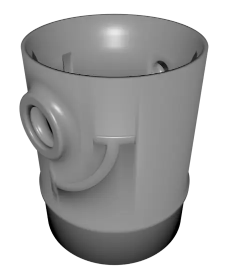 LPE25 Variable Flow Exhaust Valve — modelo 3D