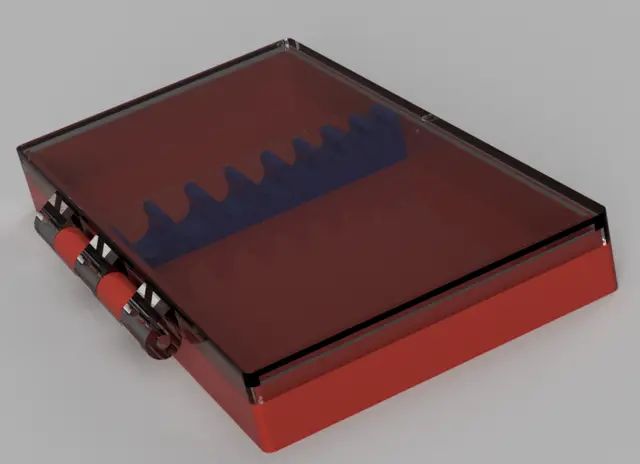 Caixa estojo para brocas e fresas — modelo 3D
