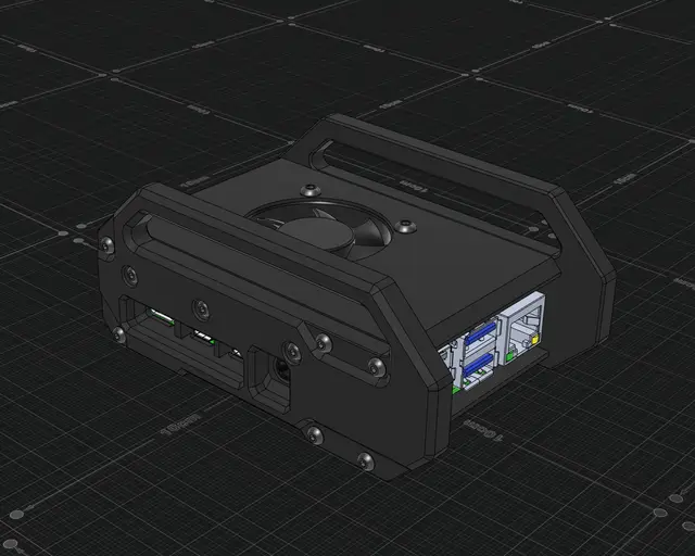Raspberry Pi 4 Case (V2) — modelo 3D