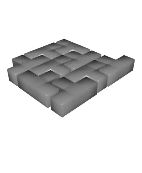 Tetris Puzzle Cube — modelo 3D