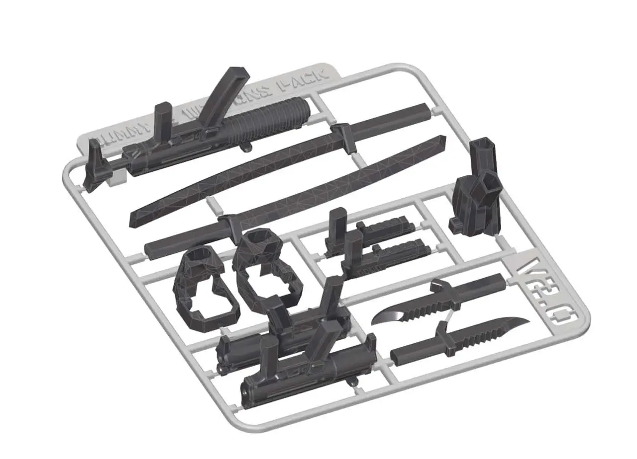 Dummy 13 Weapons Pack Version 2.0 — modelo 3D