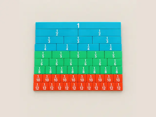Fraction Bars Hands-On Maths Learning — modelo 3D