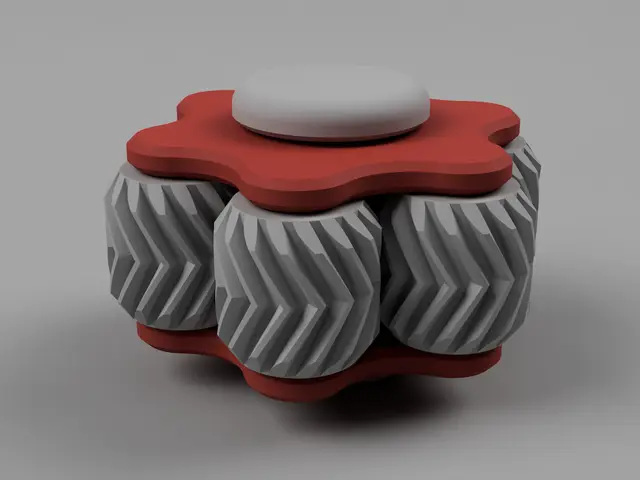 Gear Fidget Toy 05 - The Flat Hexagon With a Spin — modelo 3D