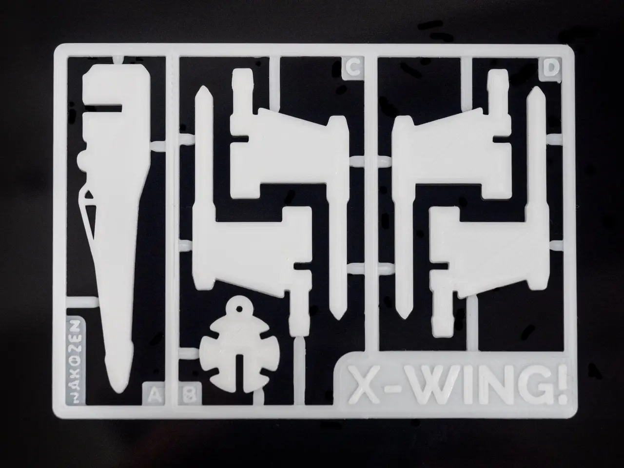 X-Wing Kit Card — modelo 3D