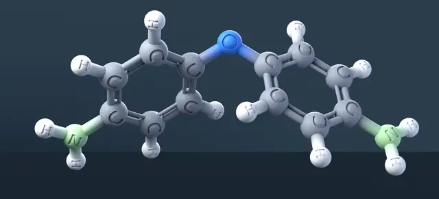 4,4'-Diaminodiphenyl Ether — CAS 101-80-4 — modelo 3D