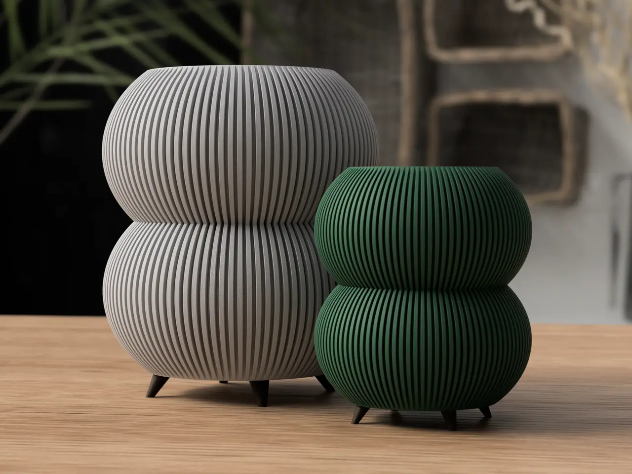 Vase/Planter with legs — modelo 3D