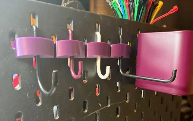 IKEA SKÅDIS Metal Hook Retainer — modelo 3D