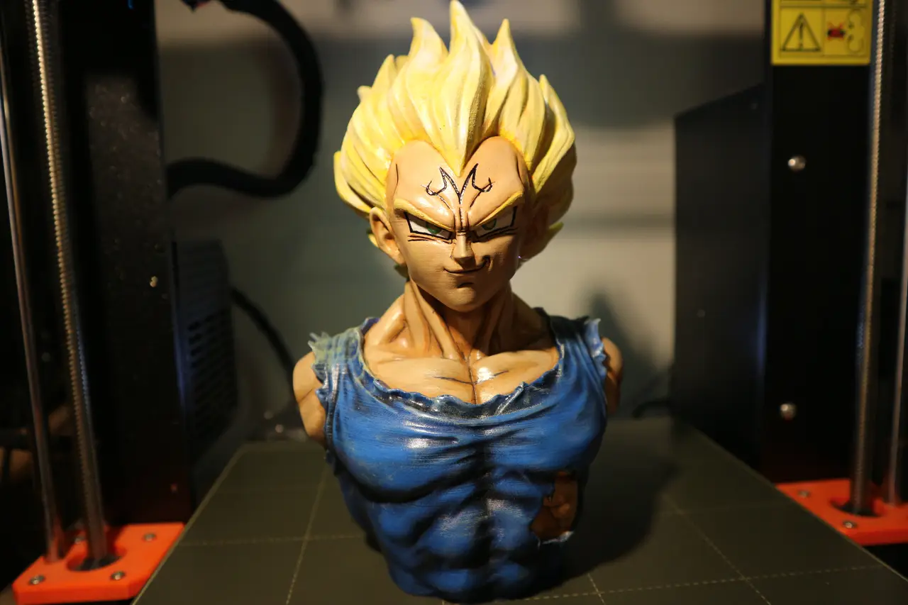 Majin Vegeta Bust — modelo 3D
